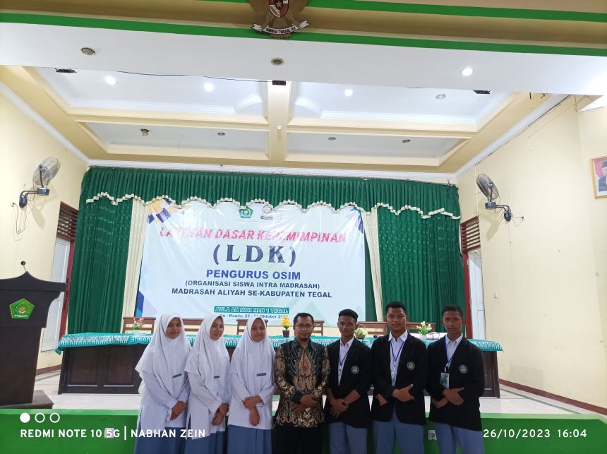 Latihan Dasar Kepemimpinan (LDK) OSIM KKMA Kabupaten Tegal